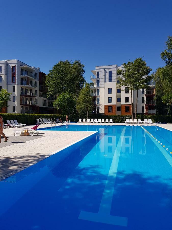 Apartament Pomaranczowy Z Basenem,Sauna-Blisko Morza. Kołobrzeg Exteriör bild